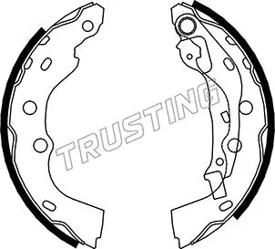 Jeu de mâchoires de frein TRUSTING 111.250