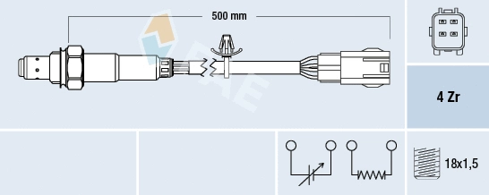 Sonde lambda FAE 77699