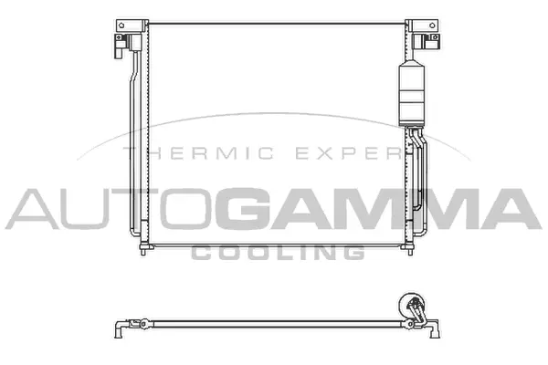 Condenseur, climatisation AUTOGAMMA 107431