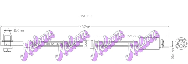 Flexible de frein KAWE H5631Q