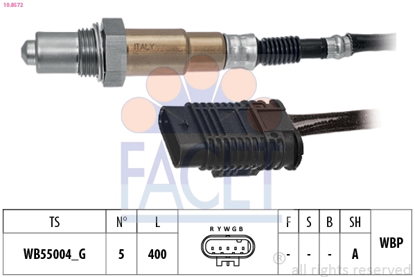 Sonde lambda FACET 10.8572