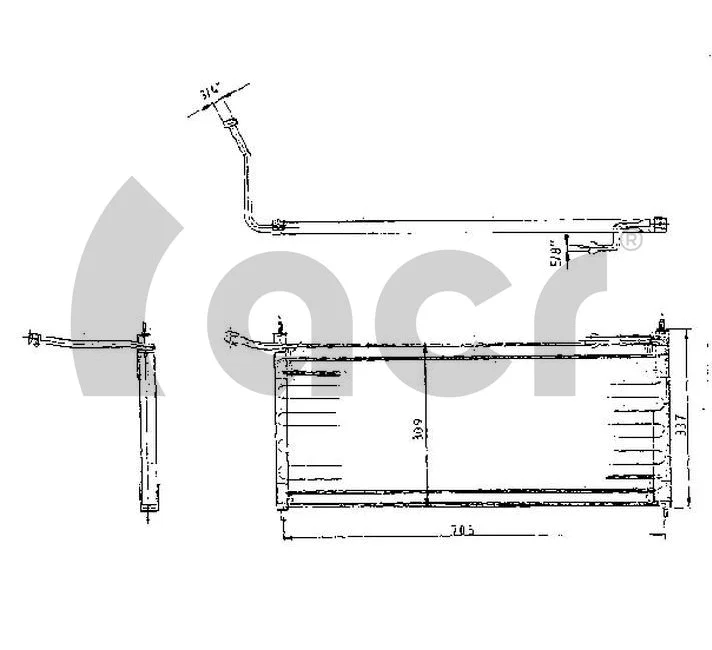Condenseur, climatisation ACR 300149
