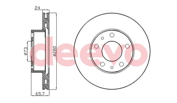 Disque de frein DEEVO BD31400