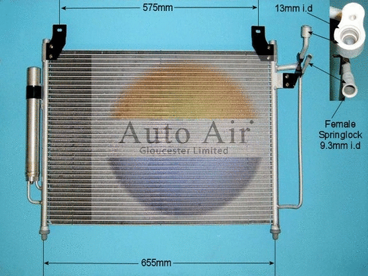 Condenseur, climatisation AUTO AIR GLOUCESTER 16-1341