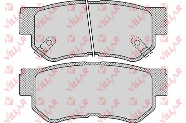 Kit de plaquettes de frein, frein à disque VILLAR 626.0848