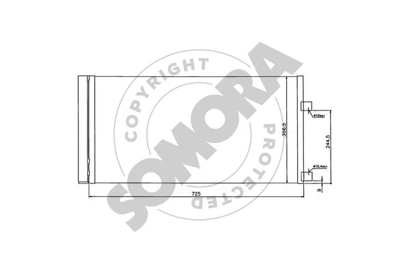 Condenseur, climatisation SOMORA 242460