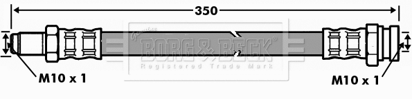 Flexible de frein BORG & BECK BBH7072