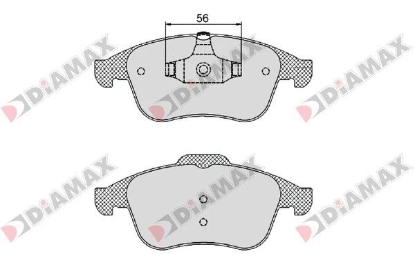 Kit de plaquettes de frein, frein à disque DIAMAX N09275