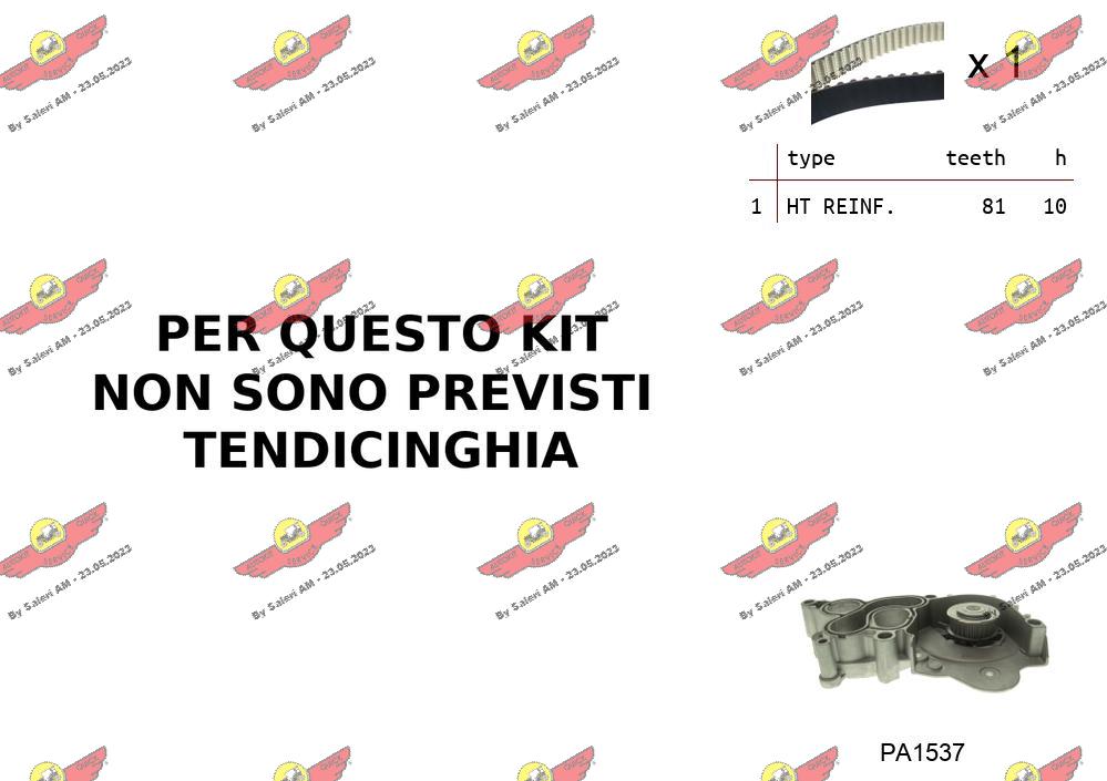 Pompe à eau + kit de courroie crantée AUTOKIT 04.5B02PA4