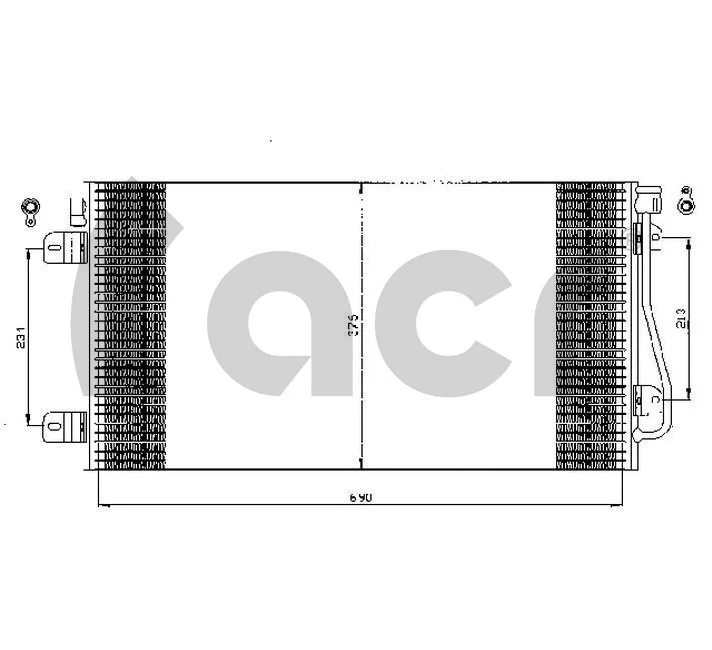 Condenseur, climatisation ACR 300529