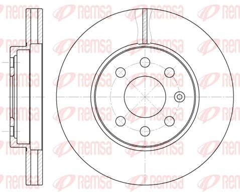 Disque de frein REMSA 6573.10