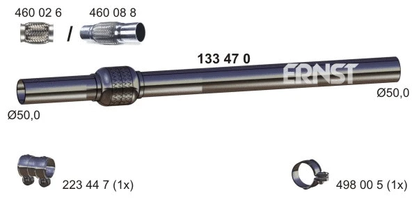 Tuyau d'échappement ERNST 133470