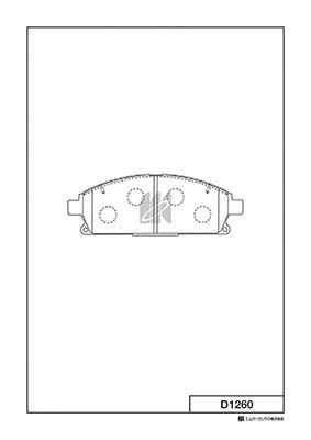 Kit de plaquettes de frein, frein à disque MK Kashiyama D1260