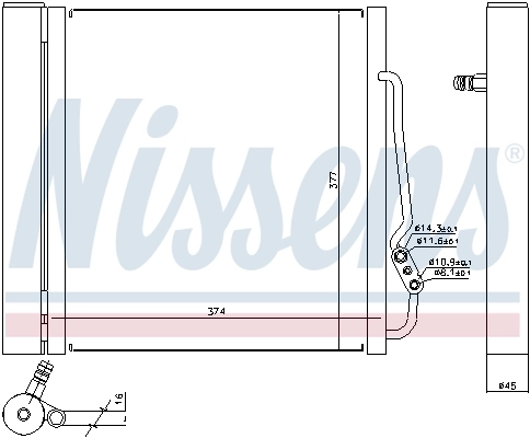 Condenseur, climatisation NISSENS 94541