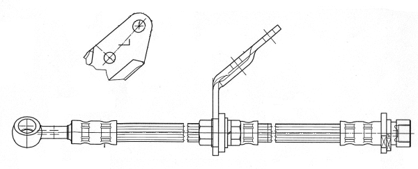 Flexible de frein CEF 511997