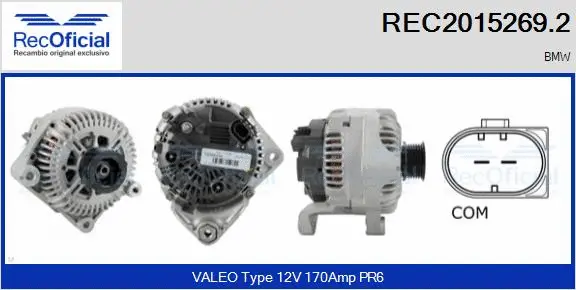 Alternateur RECOFICIAL REC2015269.2