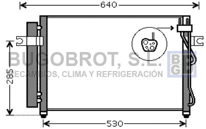 Condenseur, climatisation BUGOBROT 62-HY5195