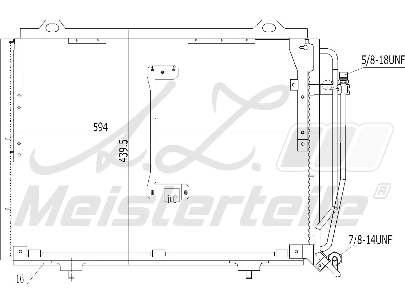 Condenseur, climatisation A.Z. Meisterteile AZMT-45-030-1083