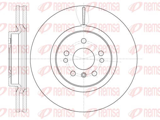 Disque de frein REMSA 61165.10