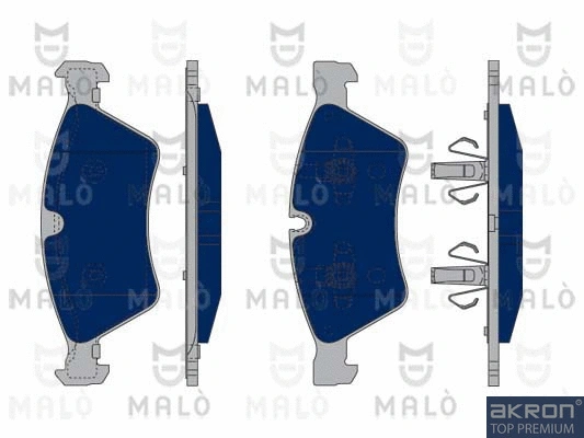 Kit de plaquettes de frein, frein à disque AKRON-MALÒ 1050206