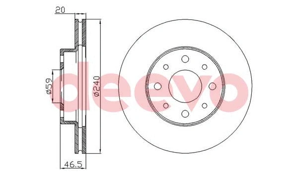 Disque de frein DEEVO BD26540