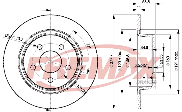 Disque de frein FREMAX BD-7989