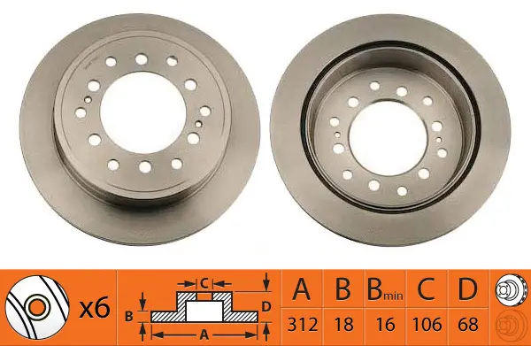 Disque de frein SB BR21140T