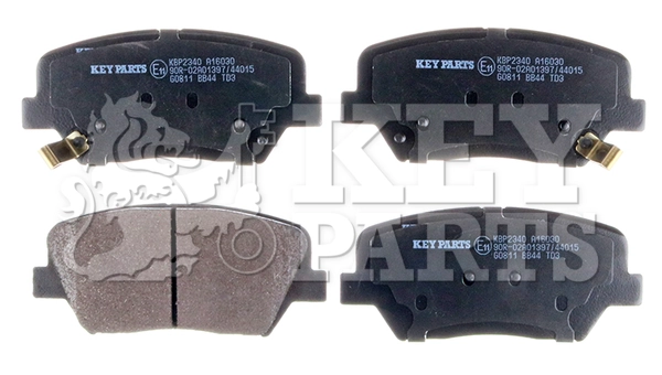 Kit de plaquettes de frein, frein à disque KEY PARTS KBP2340