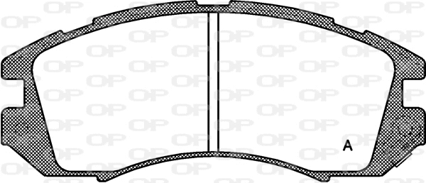 Kit de plaquettes de frein, frein à disque OPEN PARTS BPA0191.12