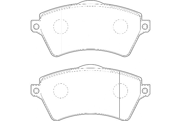 Kit de plaquettes de frein, frein à disque Omnicraft 2135034