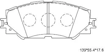 Kit de plaquettes de frein, frein à disque ASIMCO KD2780
