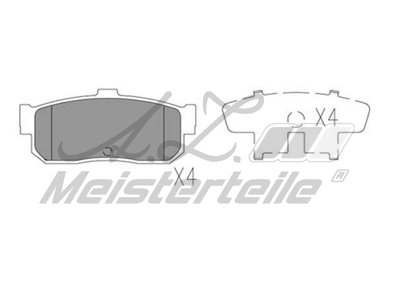 Kit de plaquettes de frein, frein à disque A.Z. Meisterteile AZMT-44-022-1593