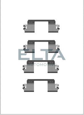 Kit d'accessoires, plaquette de frein à disque ELTA AUTOMOTIVE EA8607