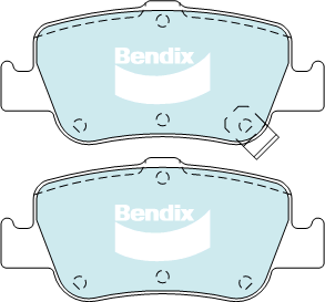 Kit de plaquettes de frein, frein à disque BENDIX-SEA DB2231 GCT