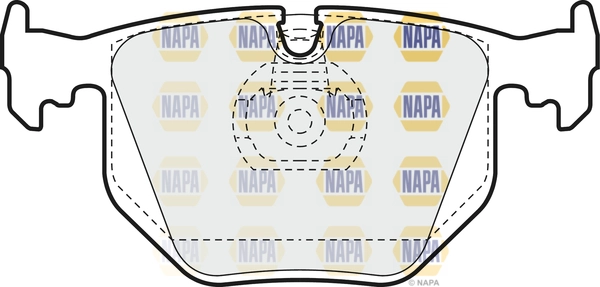 Kit de plaquettes de frein, frein à disque NAPA NBP1193