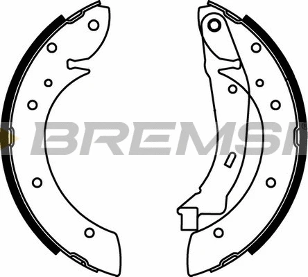 Jeu de mâchoires de frein BREMSI GF0106