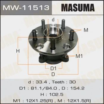 Kit de roulements de roue MASUMA MW-11513