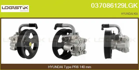 Pompe hydraulique, direction LGK 037086129LGK