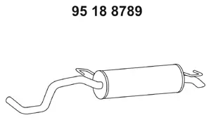 Silencieux arrière EBERSPÄCHER 95 18 8789