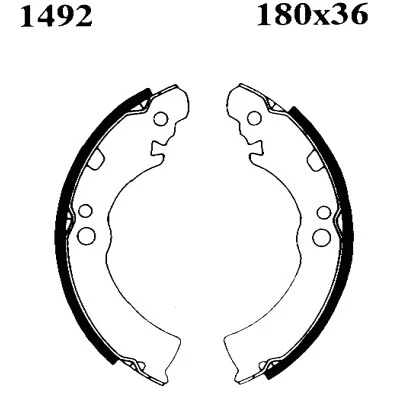 Jeu de mâchoires de frein BSF 01492