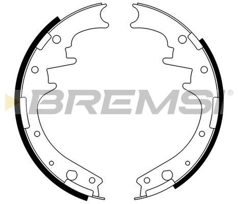 Jeu de mâchoires de frein BREMSI GF4581