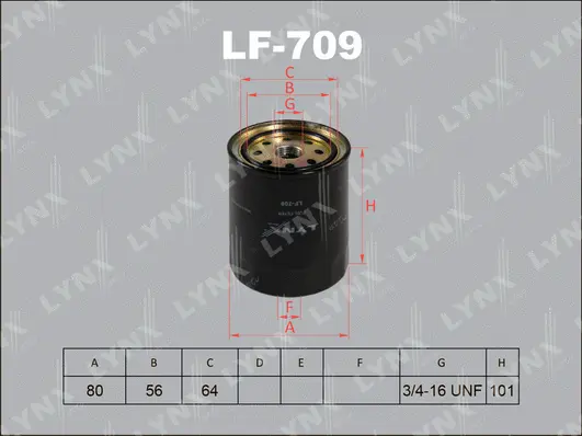 Filtre à carburant LYNXAUTO LF-709