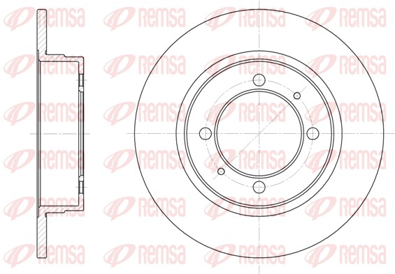 Disque de frein REMSA 6390.00