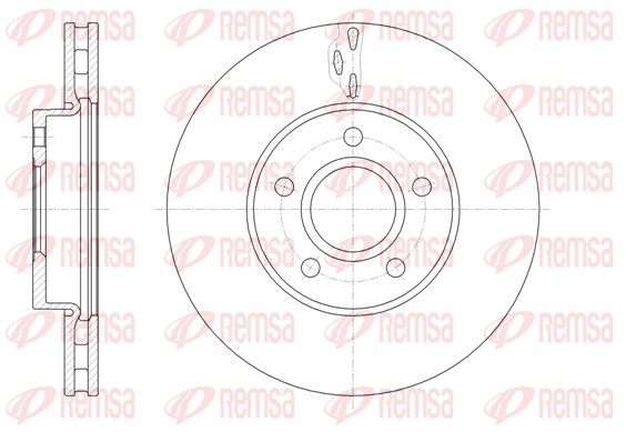 Disque de frein REMSA 61560.10