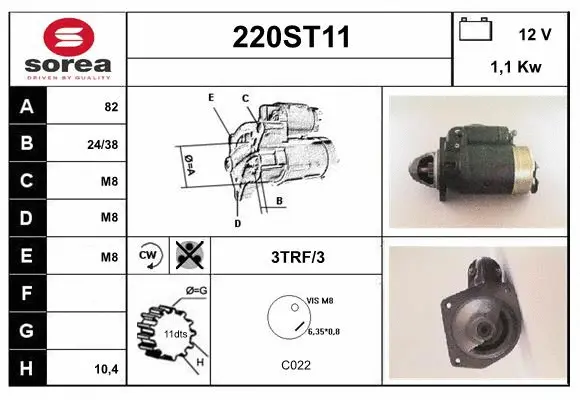 Démarreur STARTCAR 220ST11
