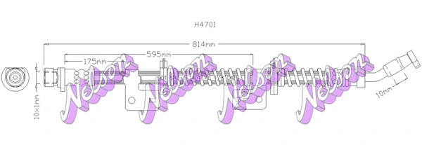Flexible de frein KAWE H4701