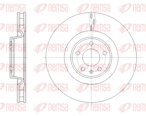 Disque de frein REMSA 61671.10