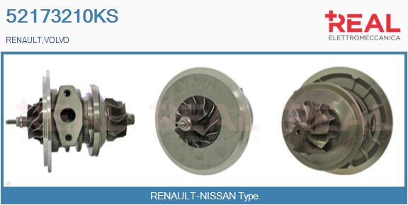 Groupe carter, turbocompresseur REAL 52173210KS