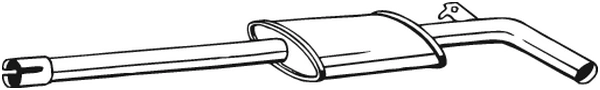 Silencieux central KLOKKERHOLM 278-911