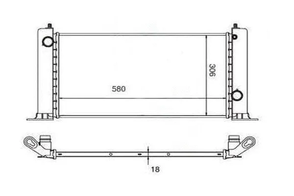 Radiateur, refroidissement du moteur ORDONEZ 2060317
